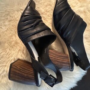 Sanctuary Black Heeled peep toe  Shoes